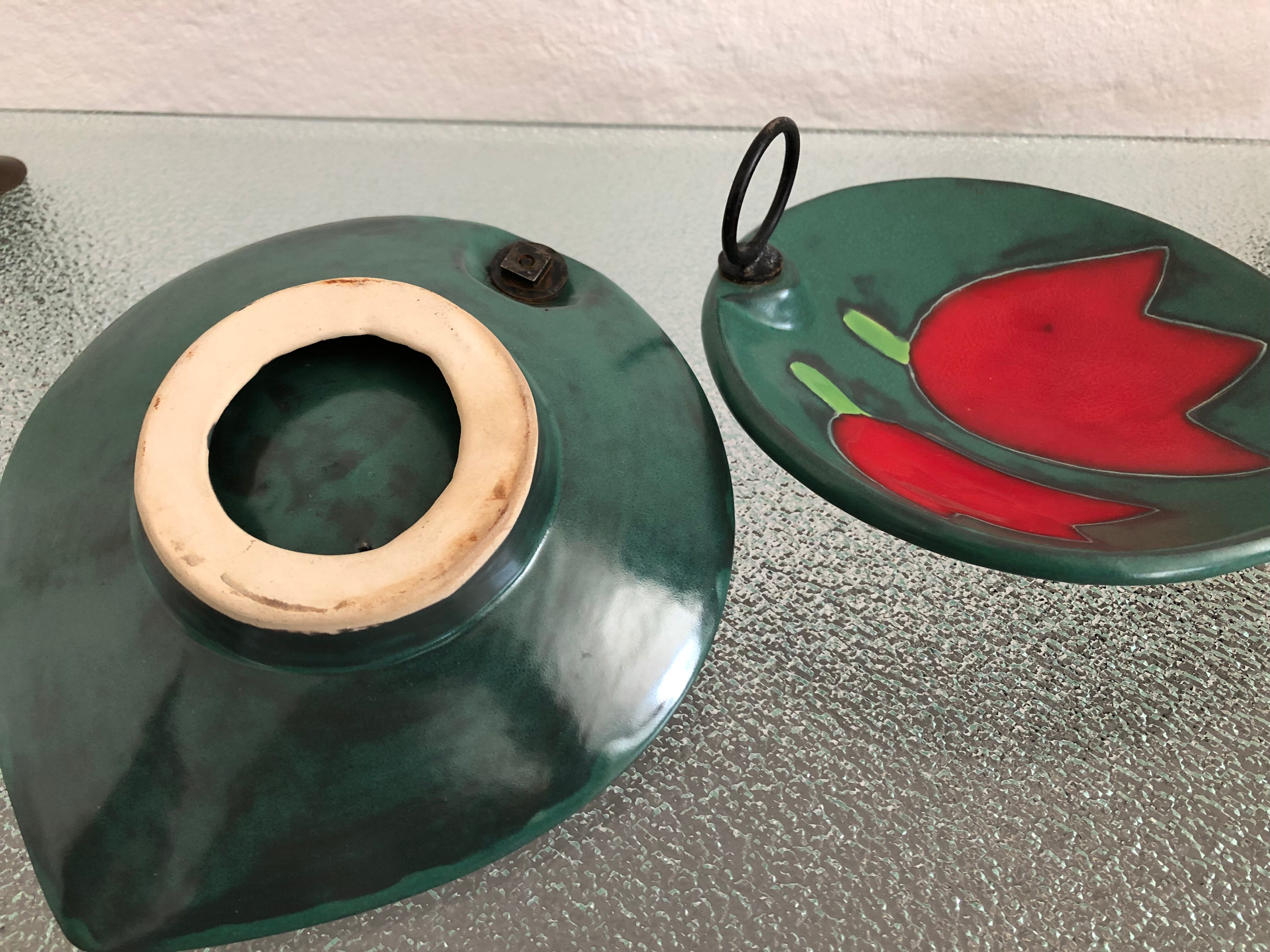 Pair of dishes vintage 50s ceramic