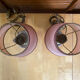 Pair of Vintage Brass Cave Rat Bedside Lamps France