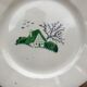 Set of 6 old flat plates Digoin/Sarreguemines model BAYEUX