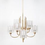 Lustre en Verre Cristal de Peill & Putzler, 1970s