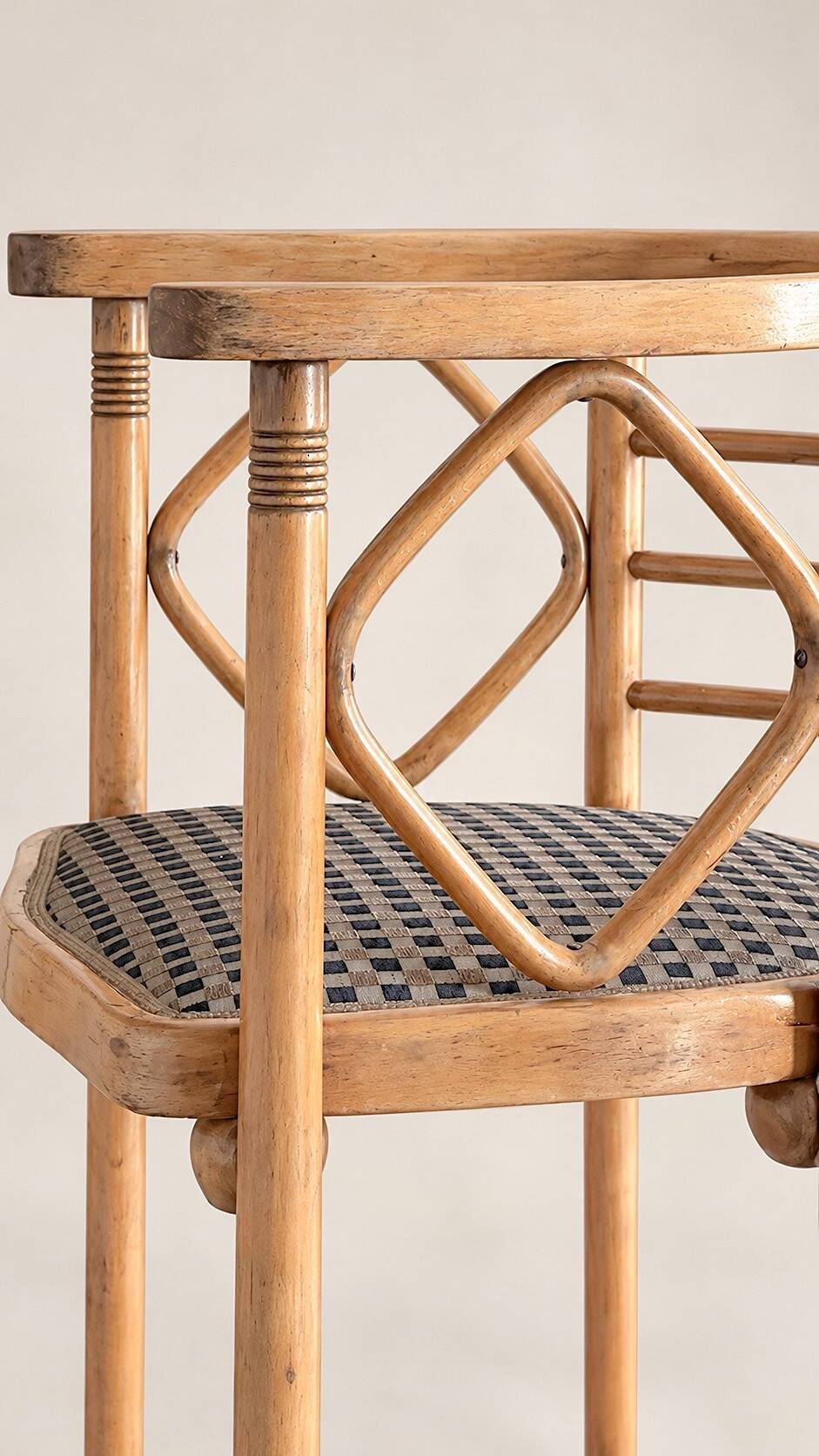 Set of 2 FLEDERMAUS chairs Mundus Vienna Austria, J.&J. Kohn - Josef Hoffmann
