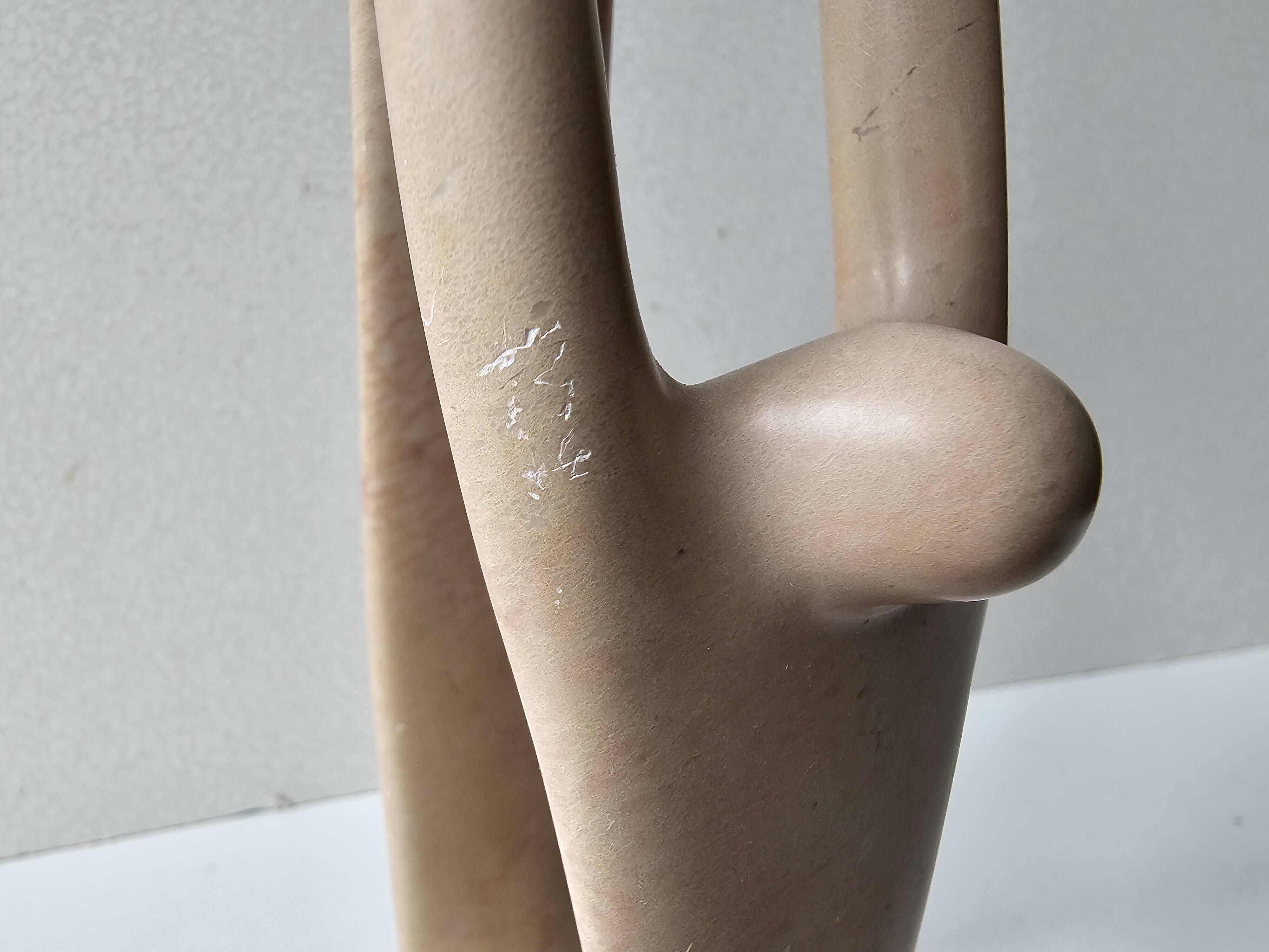 Soapstone Sculpture - Parenting Woman and Child Modern Design