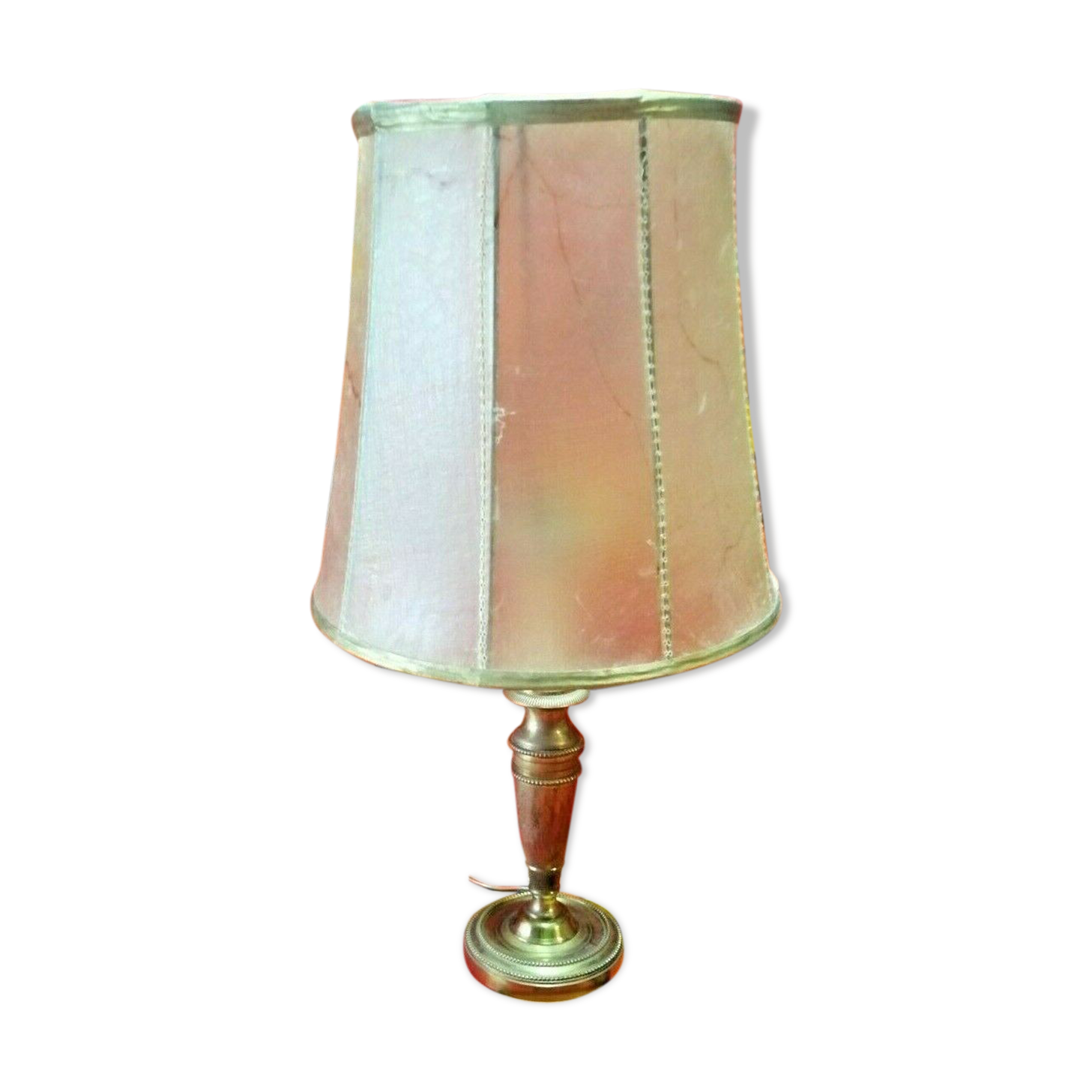 Brass foot lamp candlestick style