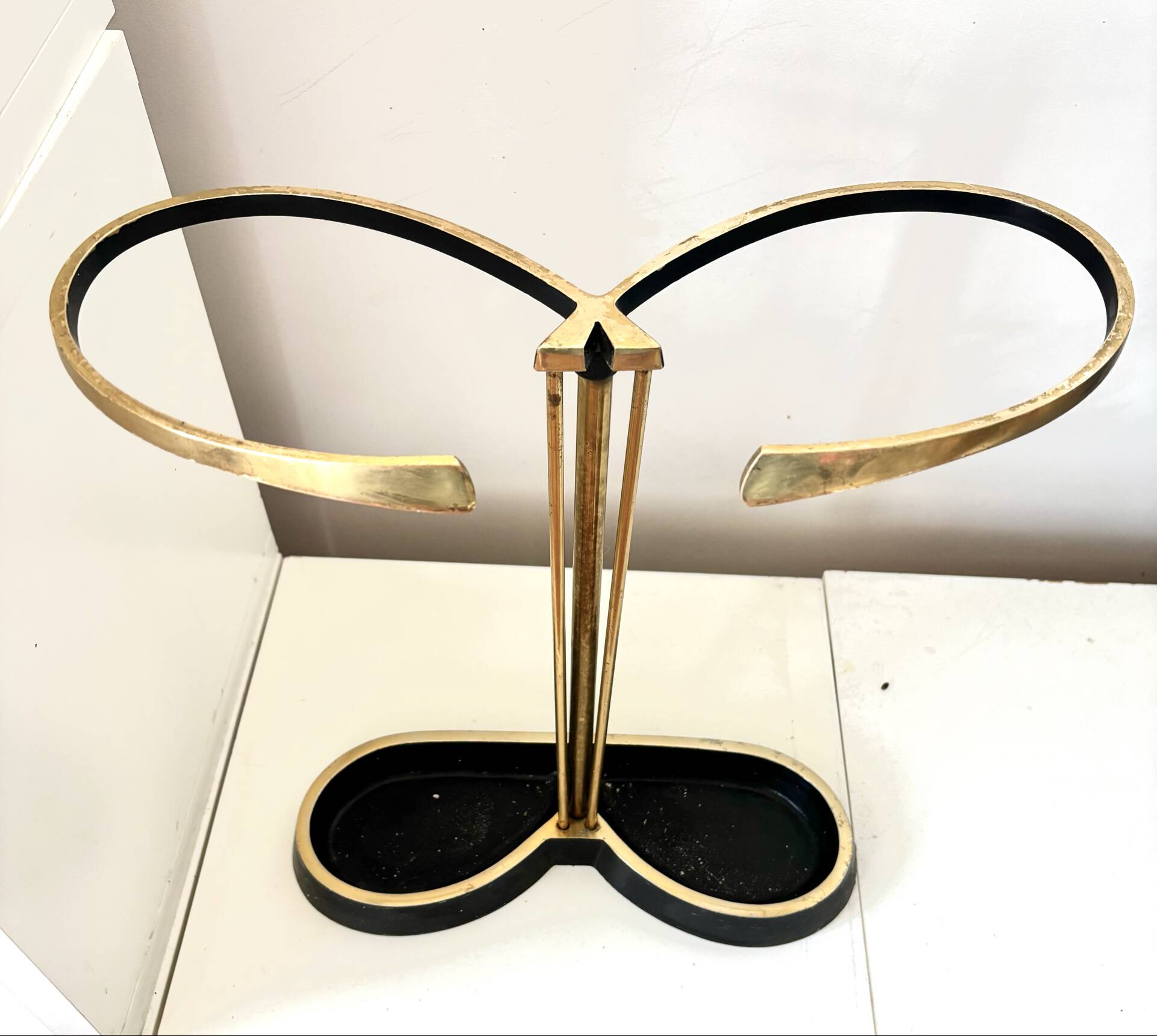 Bauhaus brass umbrella stand