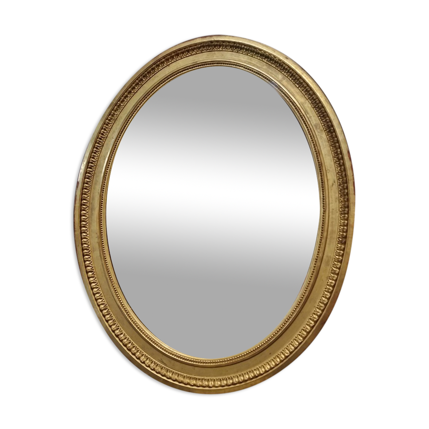 Louis philippe oval mirror at la feuille d'or