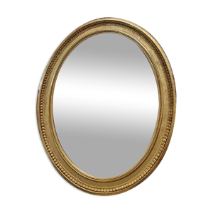 Miroir ovale louis philippe à