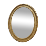 Louis philippe oval mirror at la feuille d'or