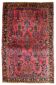 Handmade antique Persian Sarouk rug 112cm x 164cm 1920s - 1B748
