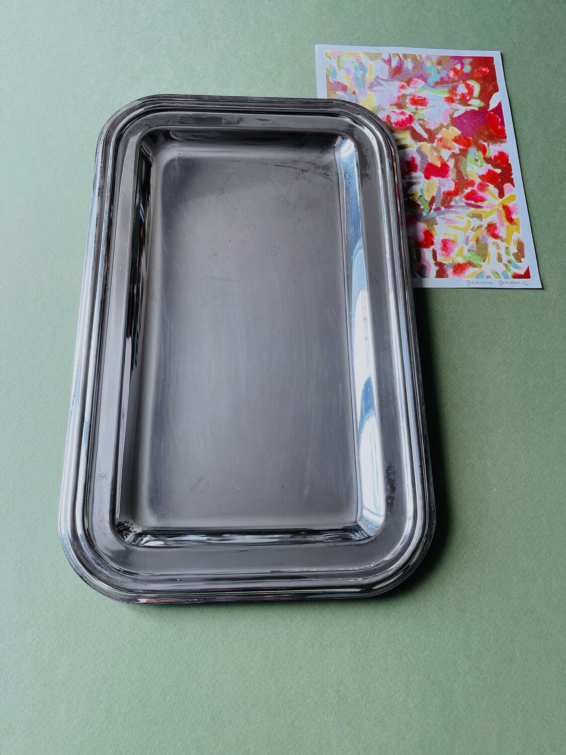 Vintage silver-plated tray