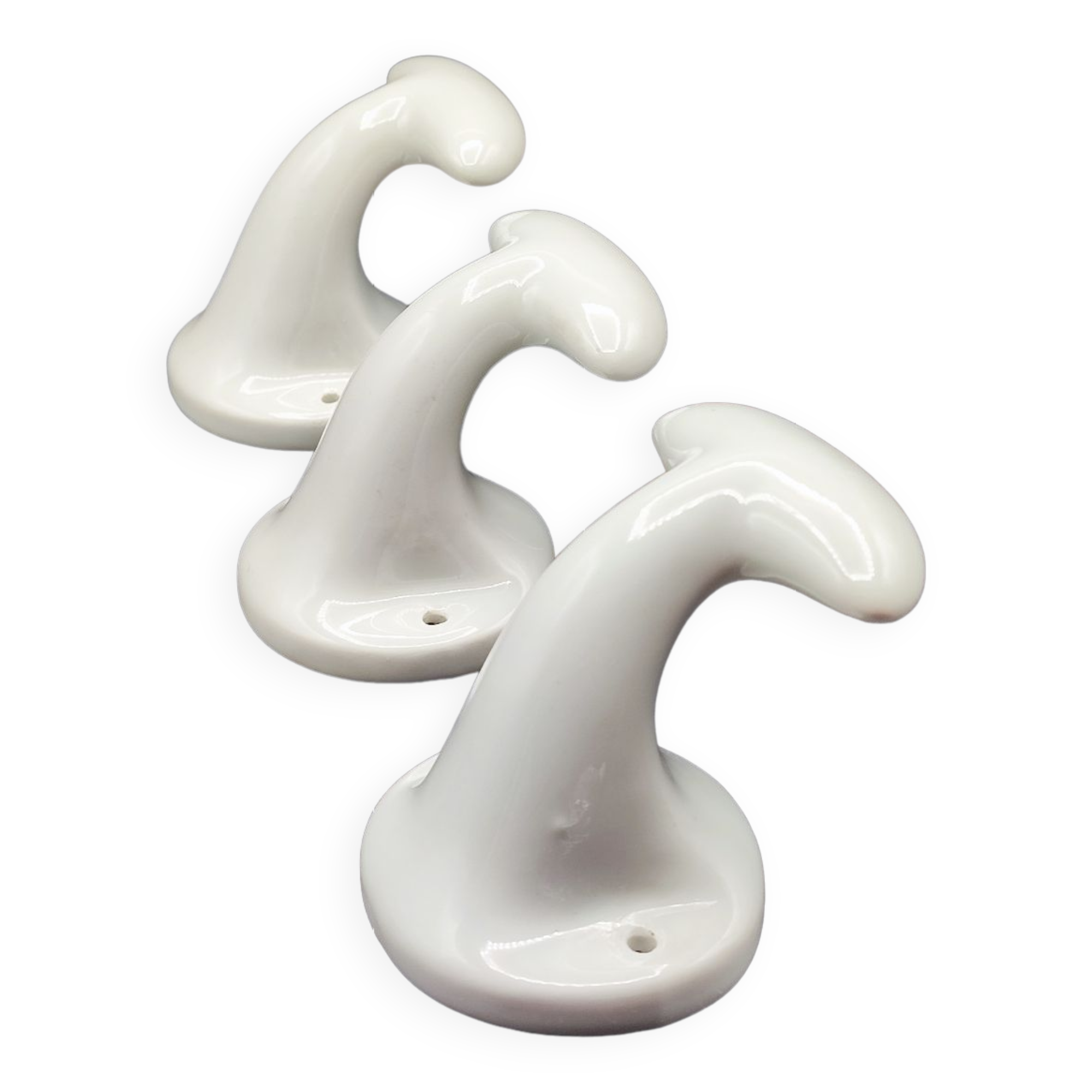 Limoges porcelain coat hooks