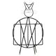 Mid-century cat-shaped magazine or record holder, iron, Italy, 1950s.
