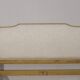 Lit double shabby chic en chêne et lin 160 x 200