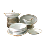 Plate service for 8 in Sologne porcelain