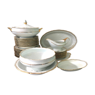 Plate service for 8 in Sologne porcelain