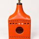 Vintage orange ceramic lamp – Poteries du Marais – 1970s