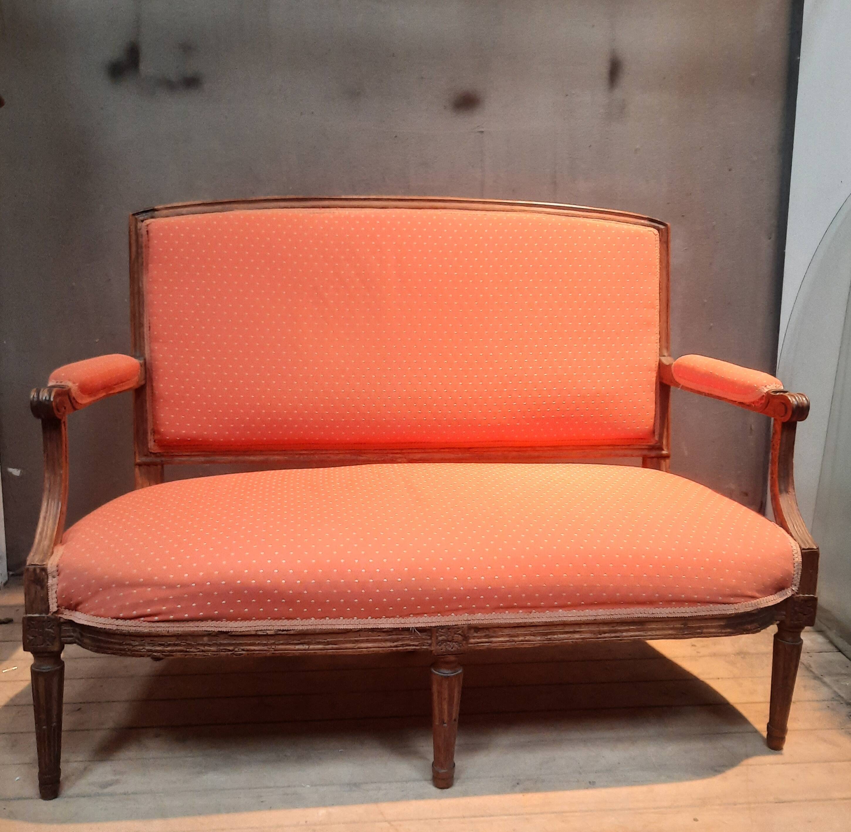 Deep Louis XVI period sofa