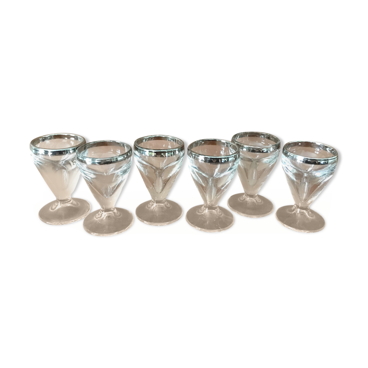 Set 6 alcohol glasses 50s