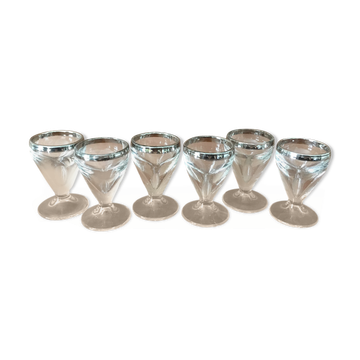 Set 6 verres à alcool années 50