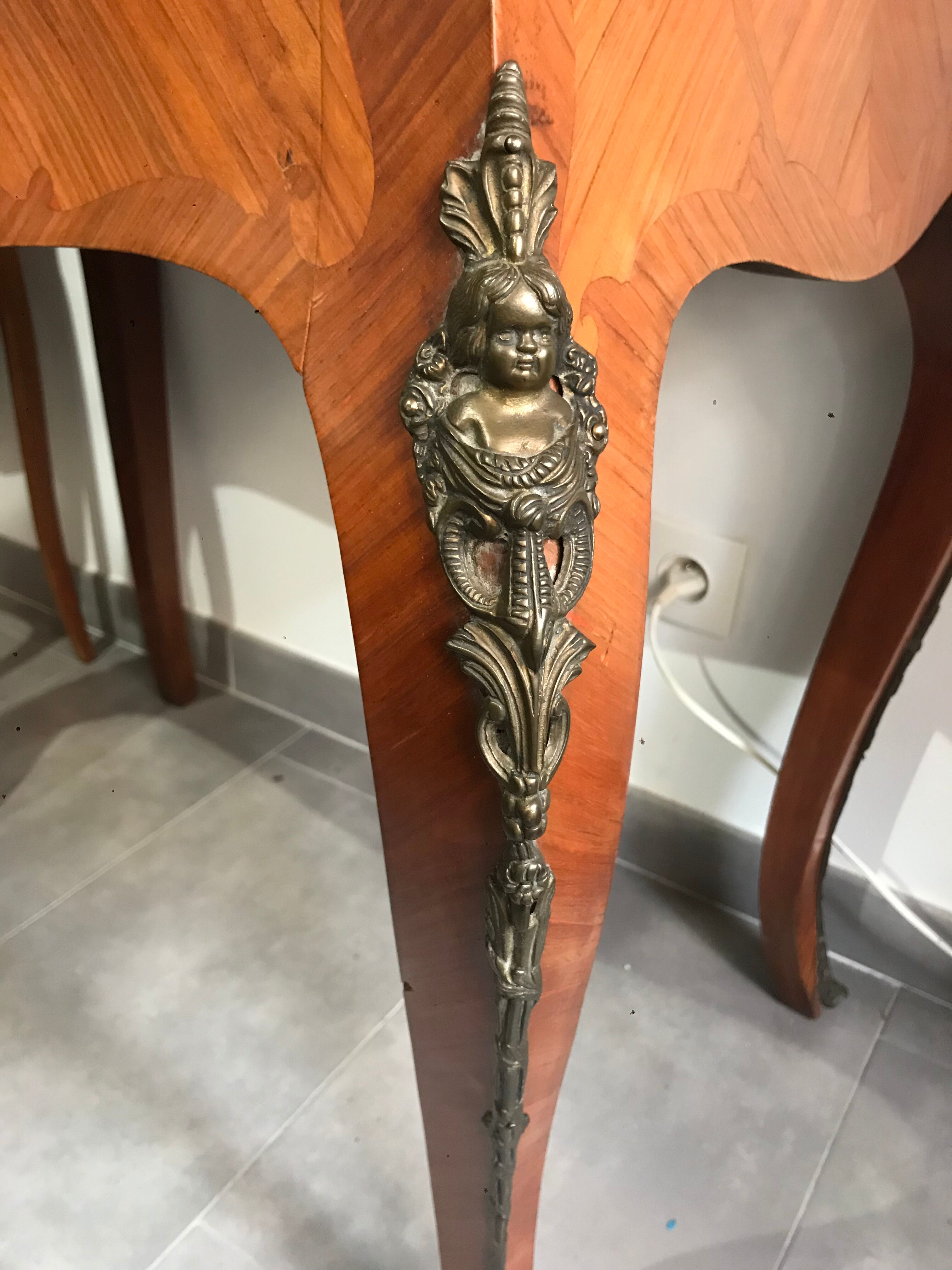 Former secretary in rosewood marquetry