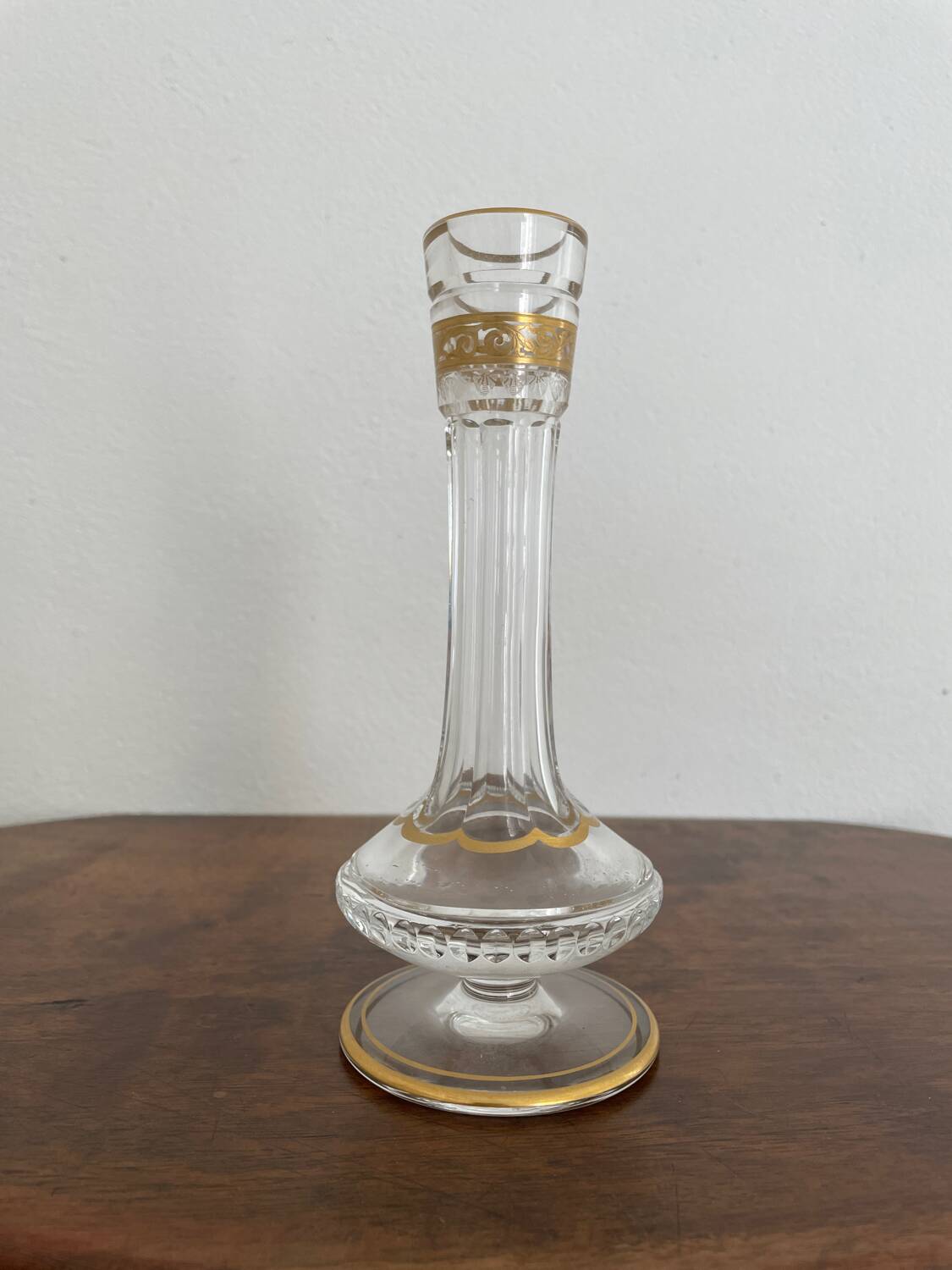 Saint Louis thistle gold vase