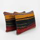 Set of 2 vintage kilim cushion covers 36x51 cm