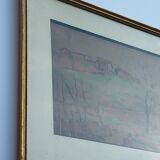 Watercolor painting by Léon Moyse