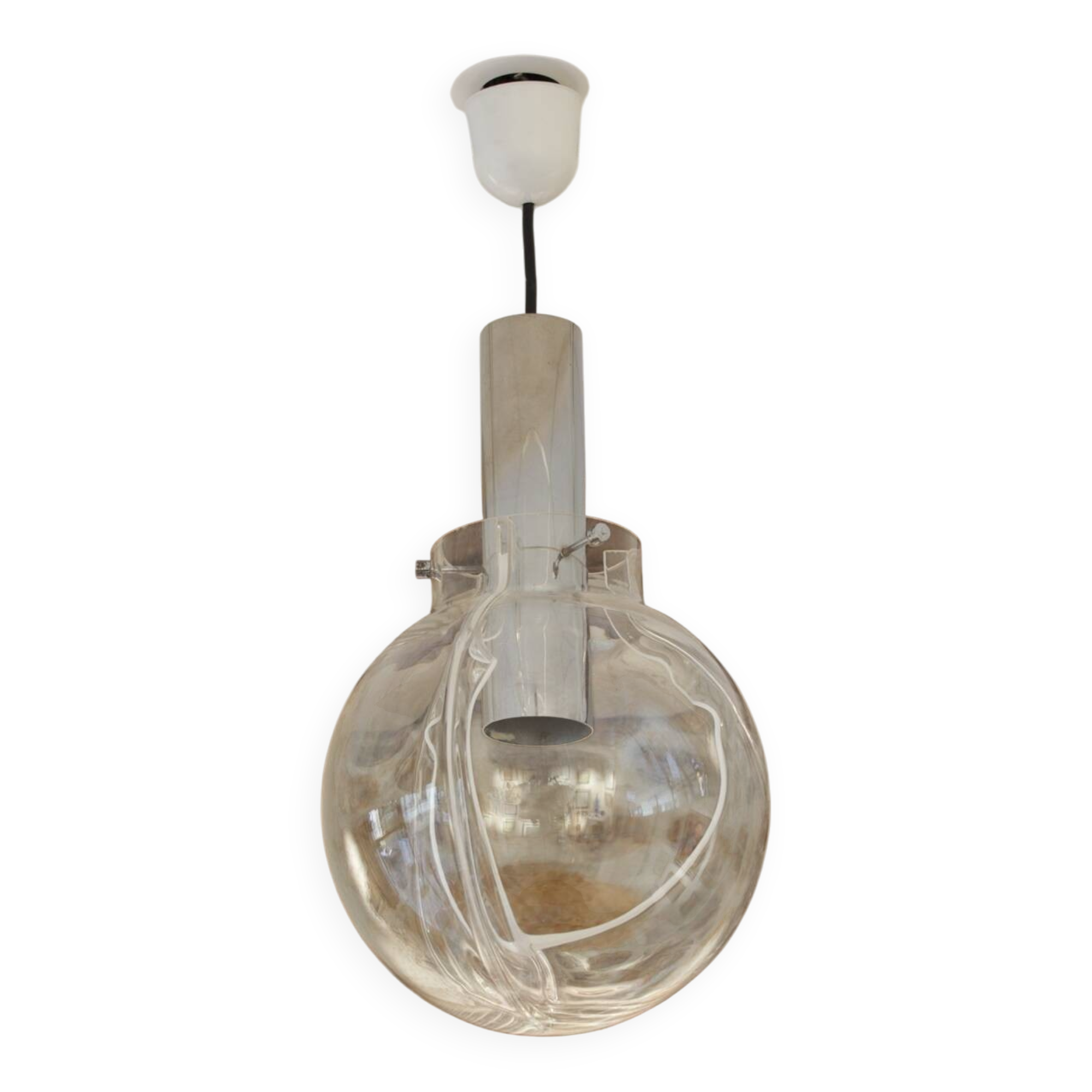 Murano blown glass pendant light 'Membrane' Toni Zuccheri 1960