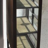 Mahogany one door china cabinet with inlay