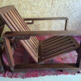 Pair of modernist Rio rosewood rack-and-pinion armchairs
