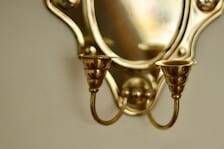 Large wall sconces in baroque style, Swedish, Mid-Century