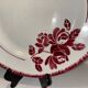 Antique deep earthenware dish FB Badonviller