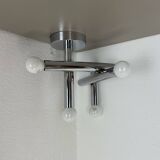 Rare sputnik 'atomic' ceiling light by e.r. nele, temde lights switzerland 1970s
