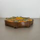Cubic ceramic 31cm colorful "pop art" fat lava wall light element, germany, 1970