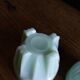 2 coquetiers opaline vert pâle art déco