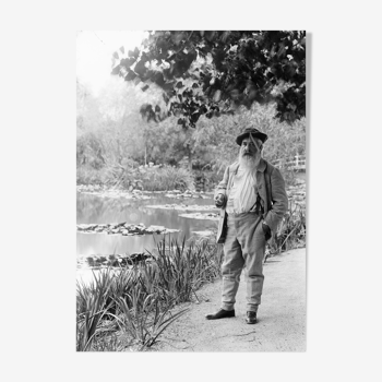 Photography "Claude Monet in Giverny", 1905 NB 15 x 20 cm
