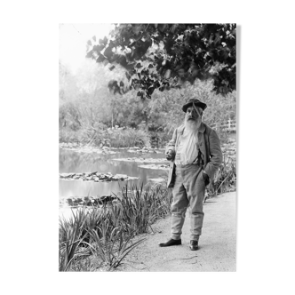 Photography "Claude Monet in Giverny", 1905 NB 15 x 20 cm