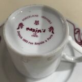 Maxim's cups and saucers from Paris
