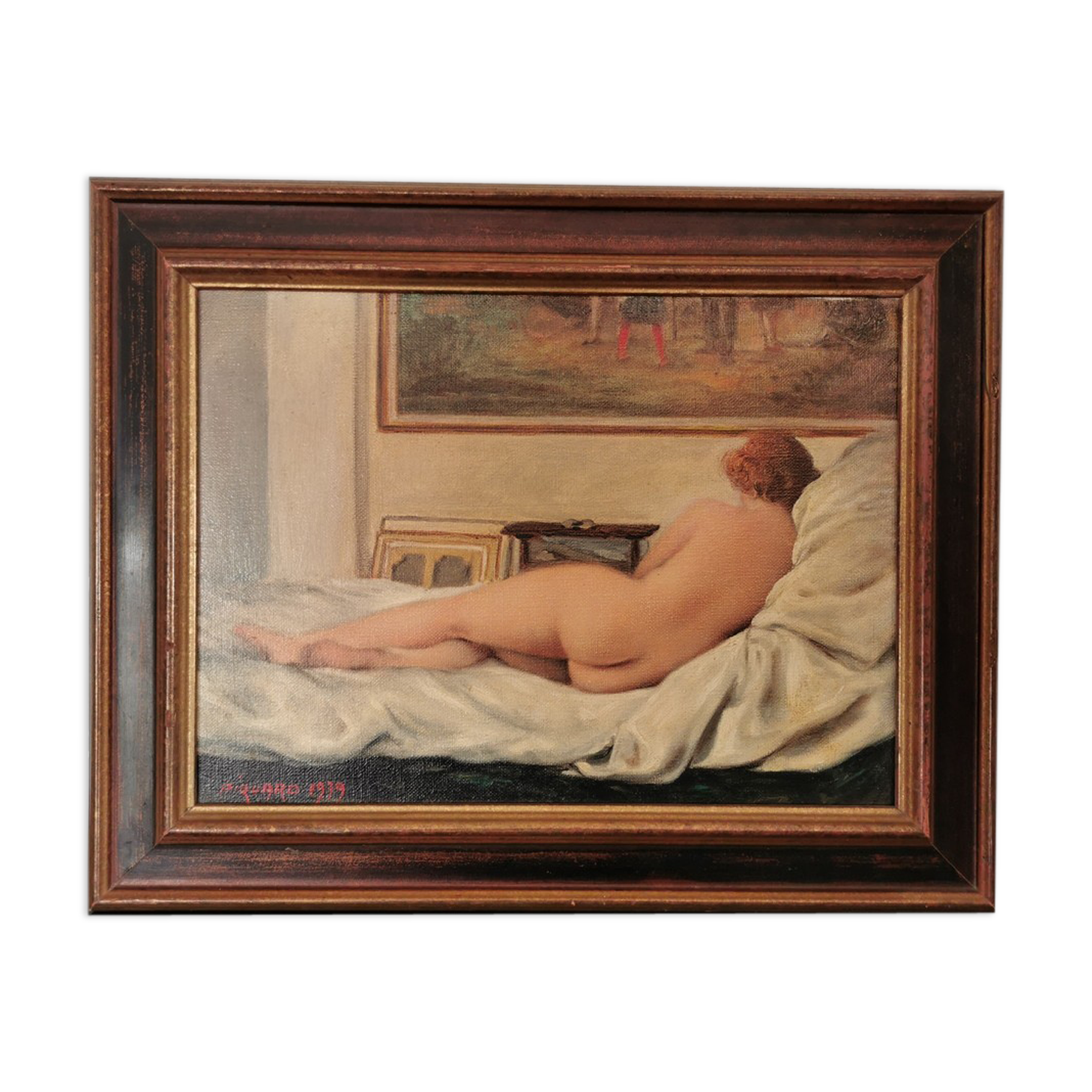 Tableau de nue signé Piquard 1979