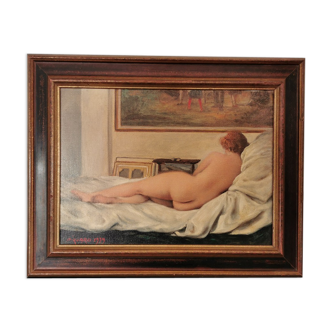 Tableau de nue signé Piquard 1979