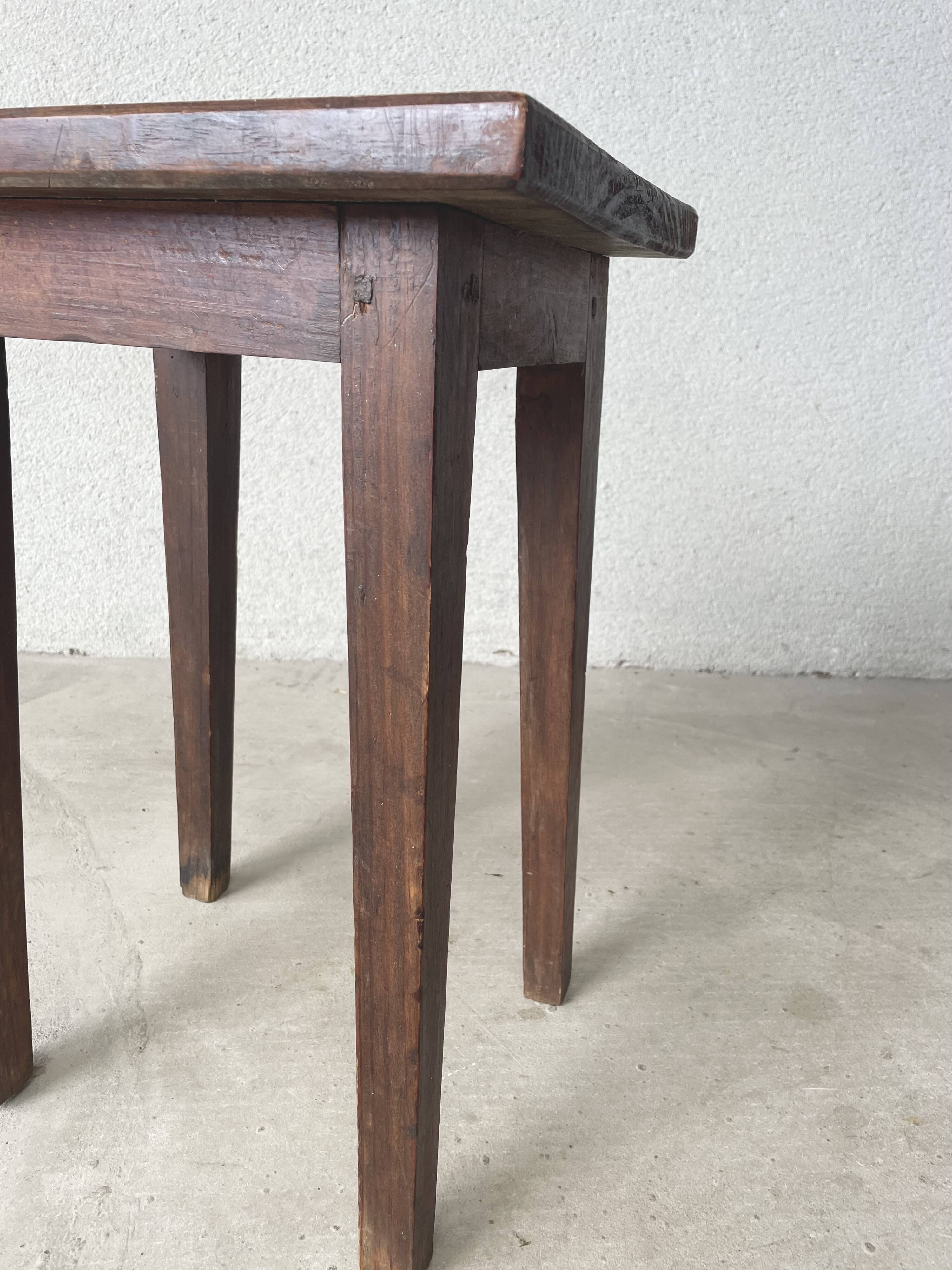 Antique solid wood stool