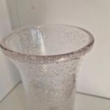 Large bubble glass vase in Biot style