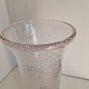 Grand vase en verre bullé style biot