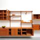Danish teak wall unit by Kai Kristiansen for Feldballes Møbelfabrik