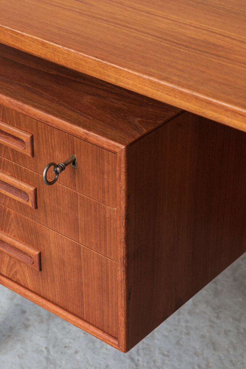 Freestanding writing desk in teak, Danish design, 1950s