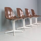 Charles & Ray Eames Set of 4 "La Fonda" Chairs for Herman Miller, 1960