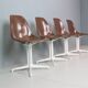 Ensemble de 4 chaises « La Fonda » de Charles & Ray Eames pour Herman Miller, 1960