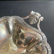 Grand plat corbeille centre de table – Métal Argenté – Roux-Marquiand