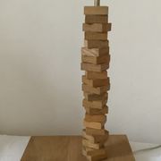 Pied de lampe en bois
