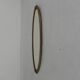 Oval gold mirror with faceted edge, 1950s