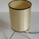 1950s brass tripod table lamp